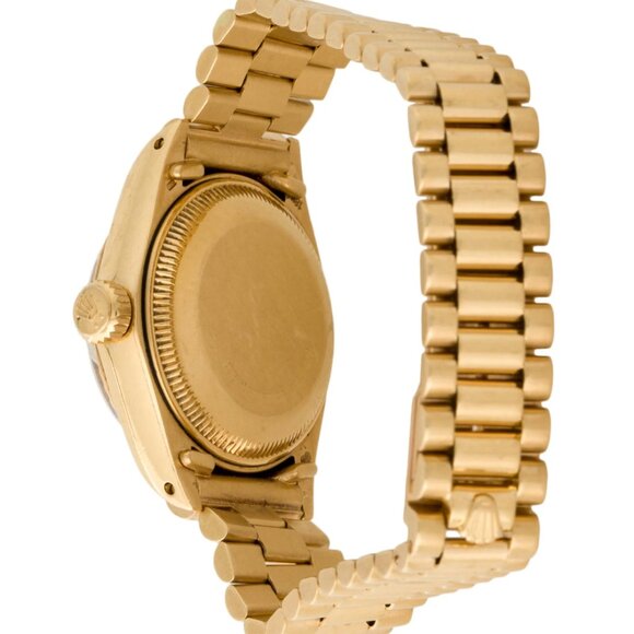 Rolex Ladies 18kt Yellow Automatic President Bracelet Watch main image 4